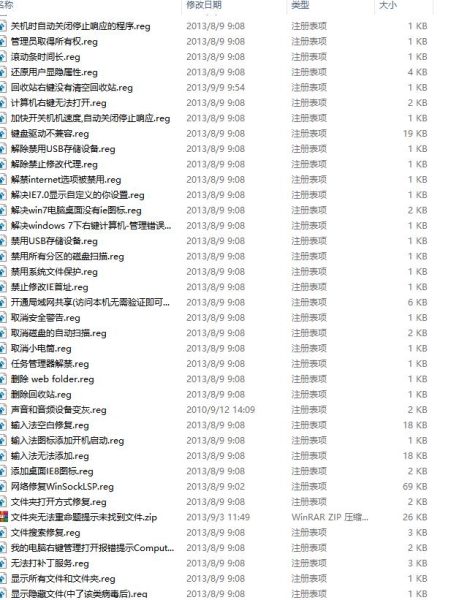老电脑w7系统修复批处理工具插图4