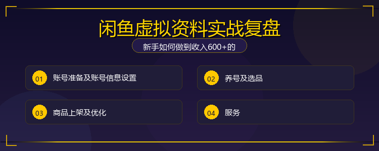 闲鱼虚拟资料实战复盘，新手如何做到收入600+的-老杨电玩 | 单机游戏下载与AI知识分享平台